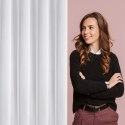 Firana 140x270 Tina biała z delikatnym wzorem gotowa na taśmie F10 Eurofirany Firana 140x270 Tina biała z delikatnym wzorem gotowa na taśmie F10 Eurofirany
