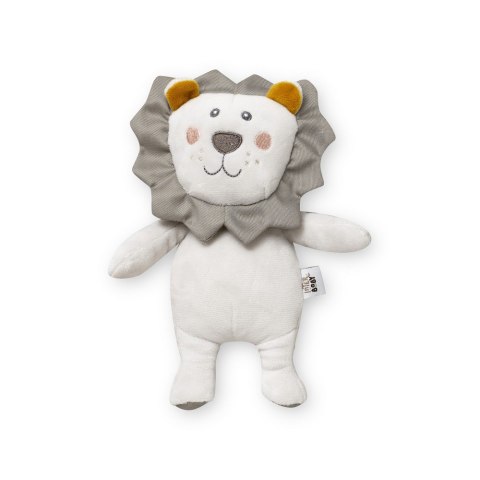 Grzechotka pluszowa Lew Leon kremowa szara 23 cm Grzechotka pluszowa Lew Leon kremowa szara 23 cm