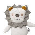 Grzechotka pluszowa Lew Leon kremowa szara 23 cm Grzechotka pluszowa Lew Leon kremowa szara 23 cm