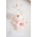 Grzechotka pluszowa zabawka Miś beżowy różowy 17cm Grzechotka pluszowa zabawka Miś beżowy różowy 17cm