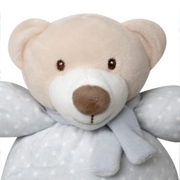 Grzechotka pluszowa zabawka Miś beżowy szary 20 cm