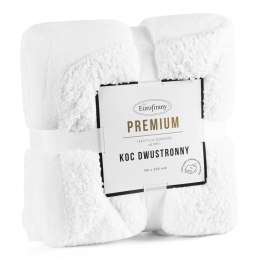 Koc narzuta 170x210 Tedy biały dwustronny Eurofirany