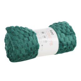 Koc narzuta z mikrofibry 200x220 d91 ciemnozielony Cindy 6