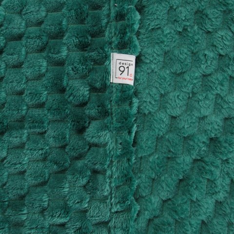 Koc narzuta z mikrofibry 200x220 d91 ciemnozielony Cindy 6 Koc narzuta z mikrofibry 200x220 d91 ciemnozielony Cindy 6