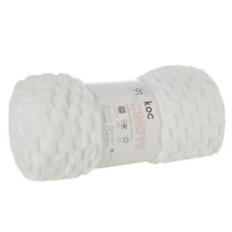 Koc narzuta z mikrofibry 70x160 d91 biały Cindy 6