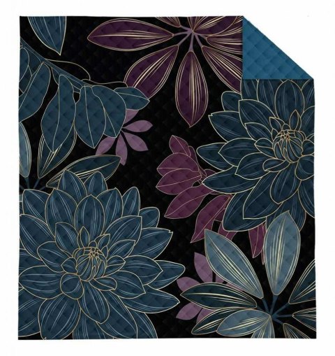 Narzuta dekoracyjna 220x240 niebieska kwiaty K 112 Holland 14 Narzuta dekoracyjna 220x240 niebieska kwiaty K 112 Holland 14