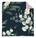 Narzuta dekoracyjna 220x240 pudrowa różowa czarna kwiaty K 108 Holland 14 Narzuta dekoracyjna 220x240 pudrowa różowa czarna kwiaty K 108 Holland 14