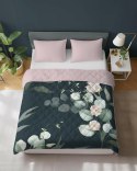 Narzuta dekoracyjna 220x240 pudrowa różowa czarna kwiaty K 108 Holland 14 Narzuta dekoracyjna 220x240 pudrowa różowa czarna kwiaty K 108 Holland 14