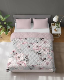 Narzuta dekoracyjna 220x240 pudrowa różowa kwiaty K 110 Holland 14