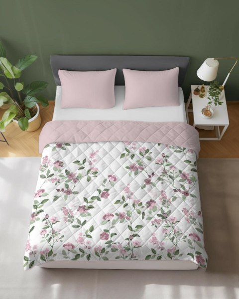 Narzuta dekoracyjna 220x240 pudrowa różowa kwiaty K 117 Holland 14 Narzuta dekoracyjna 220x240 pudrowa różowa kwiaty K 117 Holland 14
