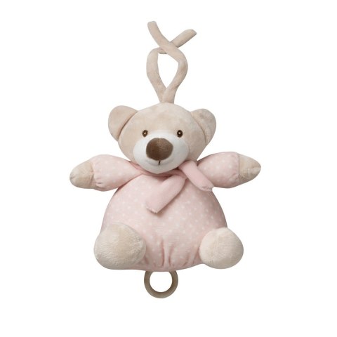Pluszowa zabawka muzyczna z delikatną kołysanką Miś różowy 20 cm Pluszowa zabawka muzyczna z delikatną kołysanką Miś różowy 20 cm