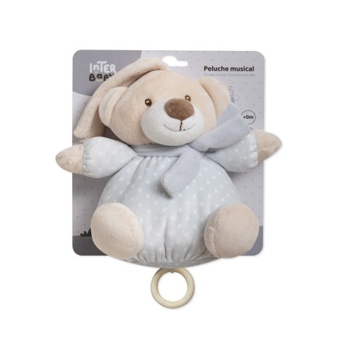 Pluszowa zabawka muzyczna z delikatną kołysanką Miś szary 20 cm Pluszowa zabawka muzyczna z delikatną kołysanką Miś szary 20 cm