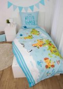 Pościel bawełniana 135x200 Mapa świata błękitna poszewka 80x80 H23 Pościel bawełniana 135x200 Mapa świata błękitna poszewka 80x80 H23