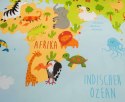 Pościel bawełniana 135x200 Mapa świata błękitna poszewka 80x80 H23 Pościel bawełniana 135x200 Mapa świata błękitna poszewka 80x80 H23