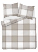 Pościel bawełniana 180x200 jasno brązowa krata 4573 B Bawełna 16 Pościel bawełniana 180x200 jasno brązowa krata 4573 B Bawełna 16