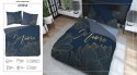 Pościel bawełniana 220x200 Je t`aime granatowo złota 4720 A Holland 35 Pościel bawełniana 220x200 Je t`aime granatowo złota 4720 A Holland 35
