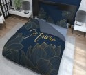 Pościel bawełniana 220x200 Je t`aime granatowo złota 4720 A Holland 35 Pościel bawełniana 220x200 Je t`aime granatowo złota 4720 A Holland 35