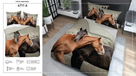 Pościel bawełniana 220x200 Konie 4711 A Holland 35 Pościel bawełniana 220x200 Konie 4711 A Holland 35