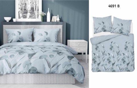 Pościel bawełniana 220x200 błękitna kwiaty polne 4691 B Bawełna 16 Pościel bawełniana 220x200 błękitna kwiaty polne 4691 B Bawełna 16