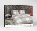Pościel bawełniana 220x200 jasno brązowa krata 4573 B Bawełna 16 Pościel bawełniana 220x200 jasno brązowa krata 4573 B Bawełna 16