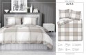Pościel bawełniana 220x200 jasno brązowa krata 4573 B Bawełna 16 Pościel bawełniana 220x200 jasno brązowa krata 4573 B Bawełna 16