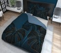 Pościel bawełniana 220x200 niebiesko granatowa liście 4716 A Holland 35 Pościel bawełniana 220x200 niebiesko granatowa liście 4716 A Holland 35