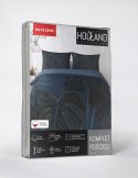 Pościel bawełniana 220x200 niebiesko granatowa liście 4716 A Holland 35 Pościel bawełniana 220x200 niebiesko granatowa liście 4716 A Holland 35