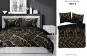 Pościel satynowa 140x200 czarna żółta 4681 A z jedną poszewką Home Satin 40 Pościel satynowa 140x200 czarna żółta 4681 A z jedną poszewką Home Satin 40