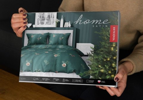 Pościel satynowa 160x200 zielona 4676 A Home Satin 40 Pościel satynowa 160x200 zielona 4676 A Home Satin 40