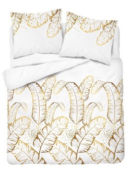 Pościel satynowa 180x200 biała żółta 4681 B Home Satin 40