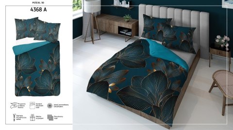 Pościel z mikrofibry 3D 160x200 4368 A mikro 28 Pościel z mikrofibry 3D 160x200 4368 A mikro 28