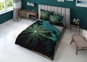 Pościel z mikrofibry 3D 160x200 Liście czarna zielona 4372 A mikro 28 Pościel z mikrofibry 3D 160x200 Liście czarna zielona 4372 A mikro 28
