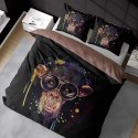Pościel z mikrofibry 3D 160x200 Małpa czarna brązowa 4364 A mikro 28 Pościel z mikrofibry 3D 160x200 Małpa czarna brązowa 4364 A mikro 28