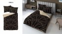 Pościel z mikrofibry 3D 160x200 Pawie pióra czarna beżowa 4346 A mikro 28