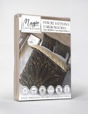 Pościel z mikrofibry 3D 160x200 Pawie pióra czarna beżowa 4346 A mikro 28