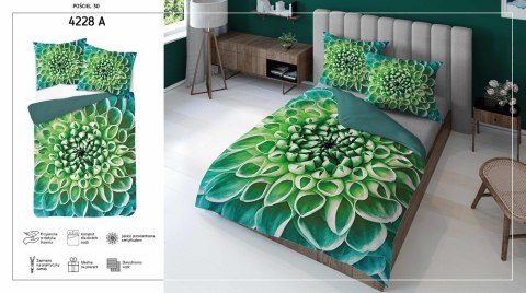 Pościel z mikrofibry 3D 160x200 Roślina zielona 4228 A mikro 28 Pościel z mikrofibry 3D 160x200 Roślina zielona 4228 A mikro 28