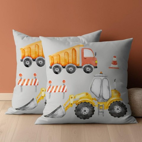 Poszewka bawełniana 40x40 Koparka wywrotka pomarańczowa szara PSBA 08 A Mayamoo 26 Poszewka bawełniana 40x40 Koparka wywrotka pomarańczowa szara PSBA 08 A Mayamoo 26