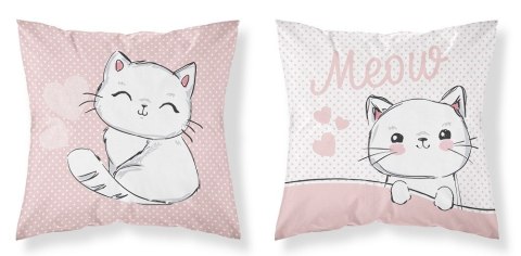Poszewka bawełniana 40x40 Kot kotek pudrowa różowa w kropki dwustronna PSBA 01 A Mayamoo 26 Poszewka bawełniana 40x40 Kot kotek pudrowa różowa w kropki dwustronna PSBA 01 A Mayamoo 26