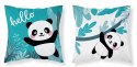 Poszewka bawełniana 40x40 Miś panda hello niebieska dwustronna PSBA 26 B Mayamoo 26 Poszewka bawełniana 40x40 Miś panda hello niebieska dwustronna PSBA 26 B Mayamoo 26