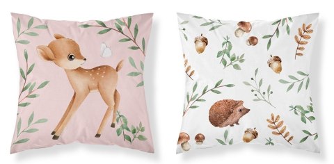Poszewka bawełniana 40x40 Sarenka jeż dwustronna PSBA 28 A Mayamoo 26 Poszewka bawełniana 40x40 Sarenka jeż dwustronna PSBA 28 A Mayamoo 26