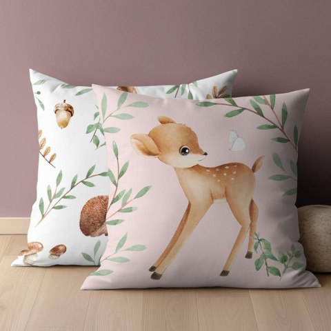 Poszewka bawełniana 40x40 Sarenka jeż dwustronna PSBA 28 A Mayamoo 26 Poszewka bawełniana 40x40 Sarenka jeż dwustronna PSBA 28 A Mayamoo 26