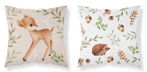 Poszewka bawełniana 40x40 Sarenka jeż dwustronna PSBA 28 B Mayamoo 26 Poszewka bawełniana 40x40 Sarenka jeż dwustronna PSBA 28 B Mayamoo 26