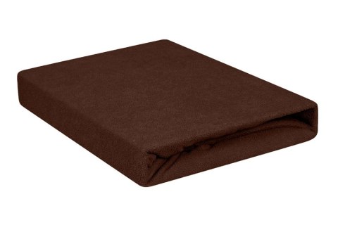 Prześcieradło frotte z gumką 160x200 czekoladowe 18 Premium Prześcieradło frotte z gumką 160x200 czekoladowe 18 Premium