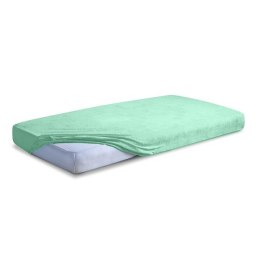 Prześcieradło frotte z gumką 160x200 miętowe 33 Premium
