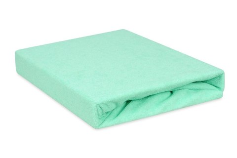 Prześcieradło frotte z gumką 160x200 miętowe 33 Premium Prześcieradło frotte z gumką 160x200 miętowe 33 Premium
