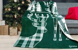 Koc bawełniany akrylowy 150X200 Winter Time biały Glamour Greno