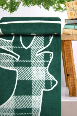 Koc bawełniany akrylowy 150X200 Winter Time biały Glamour Greno