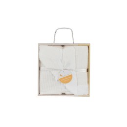 Kocyk dziecięcy 80x110 wafel beżowy mikrofibra