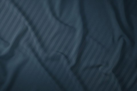 Pościel adamaszkowa 140x200 denim granatowa jednobarwna paski 1 cm Pure Pościel adamaszkowa 140x200 denim granatowa jednobarwna paski 1 cm Pure