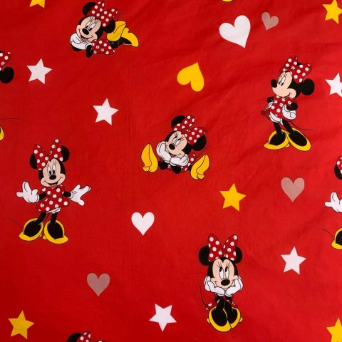 Pościel bawełniana 140x200 Myszka Mini czerwona serca Minnie Mouse poszewka 50x70 August 23 Pościel bawełniana 140x200 Myszka Mini czerwona serca Minnie Mouse poszewka 50x70 August 23